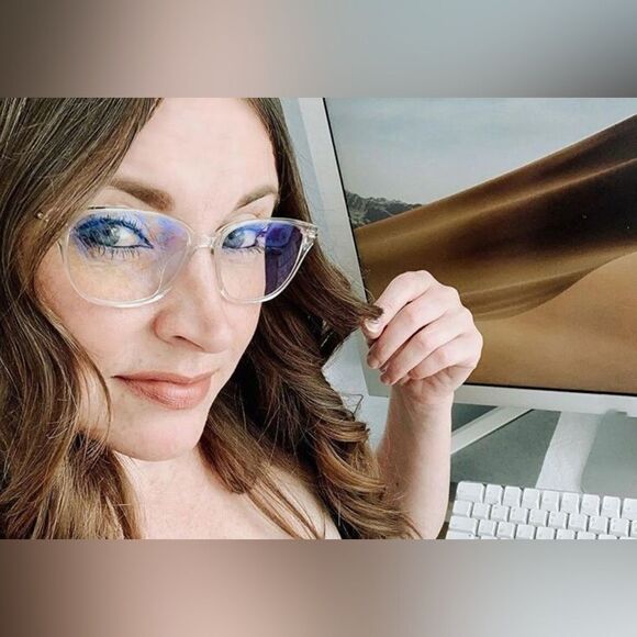 NIB Umizato Unisex EIKO Computer Blue Light Blocking Glasses Jasmine Crystal - Picture 4 of 13